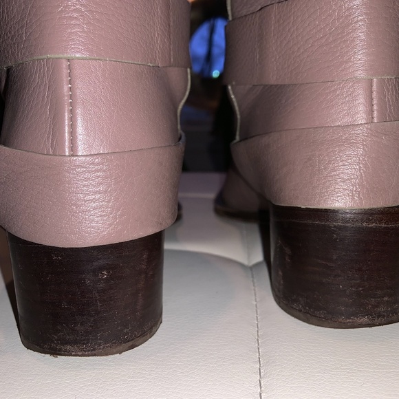 Chloe Erin Prince Buckled Mid Calf  Riding Boots - Picture 7 of 15